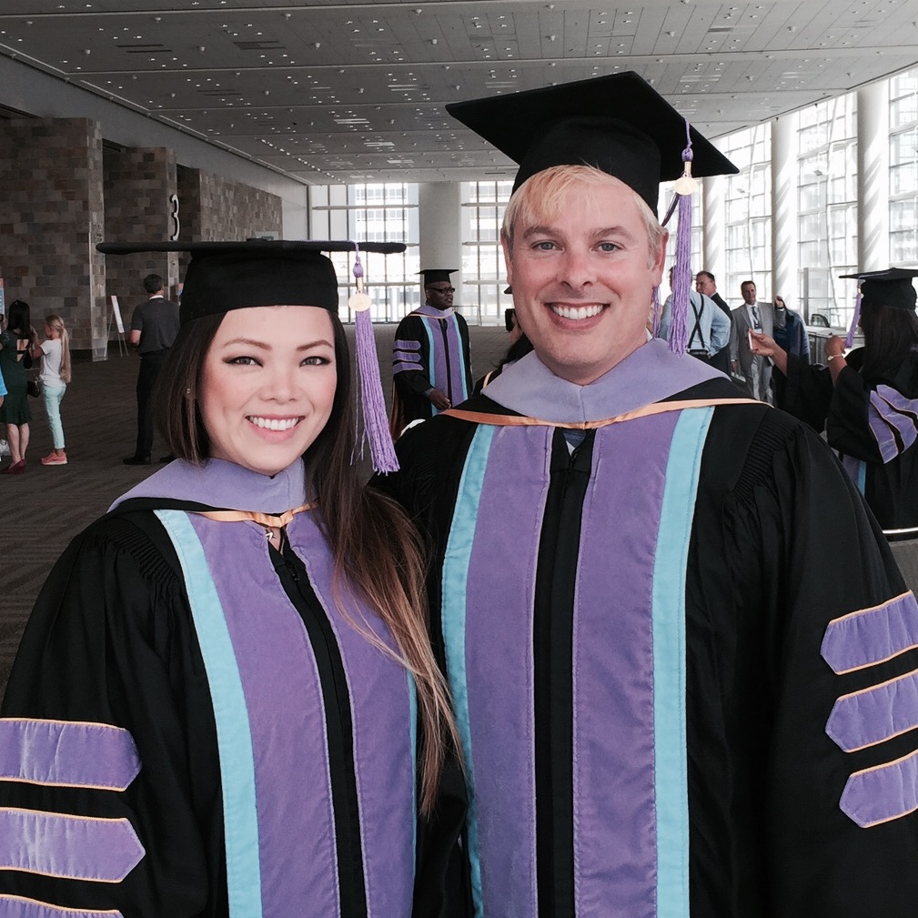 Katelyn and Jason graduating as Fellows of the Academy of General Dentistry.